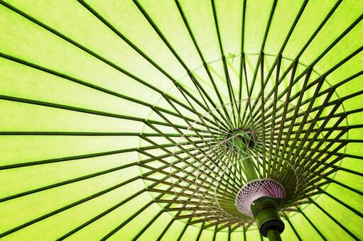 和傘2 絵日傘,日傘,蛇の目傘の写真素材