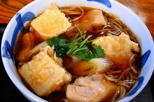 力そば 力そば,揚げ餅,餅の写真素材