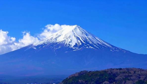 富士山と青空 富士山と青空の写真