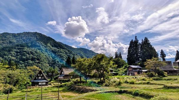 のどか のどか 自然,山,山の風景の写真素材