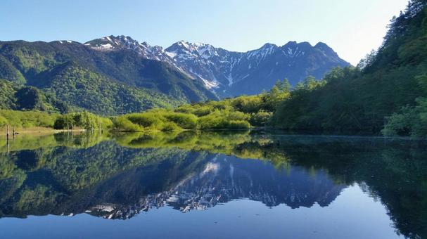 Taisho pond, kamikochi, taisho तालाब, जल आईना, JPG