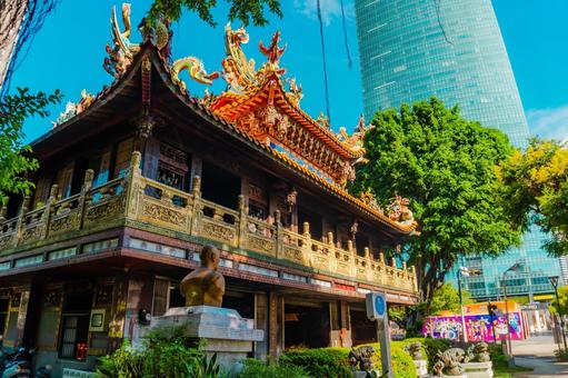 【台湾】台中の街並み2025 【台湾】台中の街並み2025 寺院,台中,街並みの写真素材