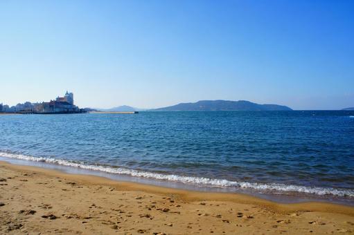 福岡県、シーサイドももち海浜公園7 風景,日本,九州の写真素材