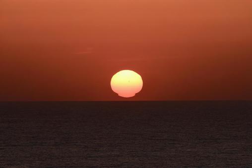 夕陽 夕陽の写真