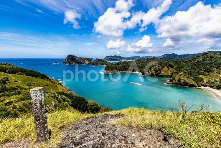 小笠原諸島　中山峠展望台から望む絶景 父島,小笠原諸島,小笠原の写真素材