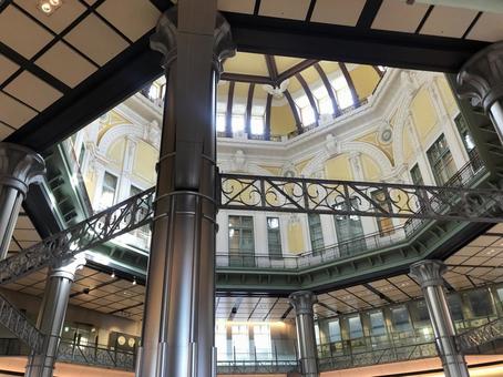 東京駅の天井① 東京駅の天井① 天井,駅,駅構内の写真素材