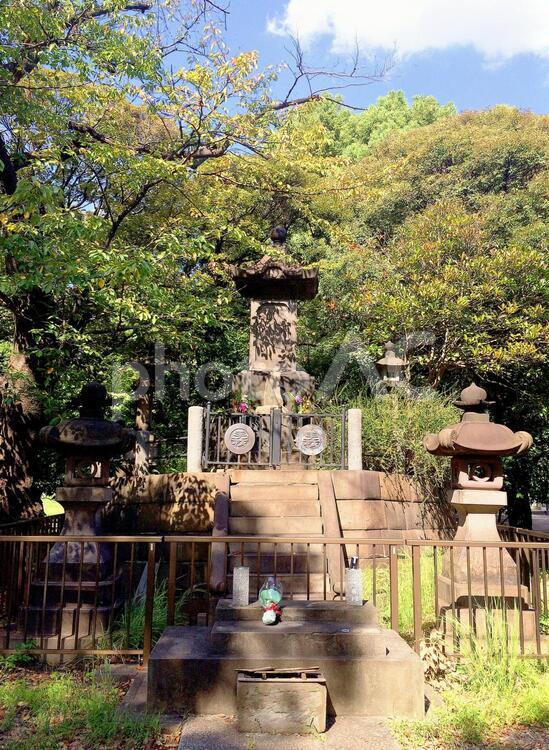 東京風景・上野公園 彰義隊,墓所,上野公園の写真素材