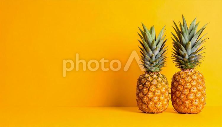 夏夏のギフトのイメージ　パイナップル パイナップル,お中元,贈り物の写真素材