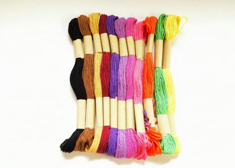 Photo, handicraft articles, embroidery thread, apparel, 