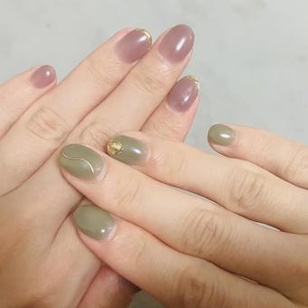 ネイルアート ネイルアート ネイル,爪,手の写真素材