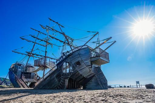 静岡県　広野海岸公園の風景 静岡,静岡県,静岡市の写真素材