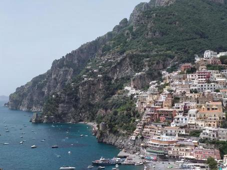 アマルフィ アマルフィ,イタリア,海の写真素材