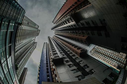 香港の街 香港の街 香港,ビル群,高層ビル群の写真素材