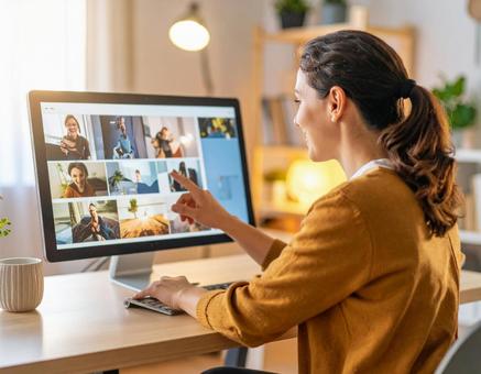 在宅ワークの写真