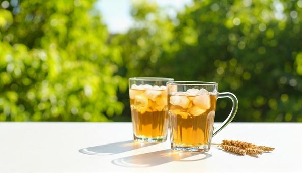 麦茶 麦茶の写真