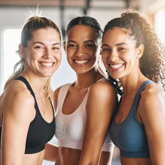 三人で健康になるの写真