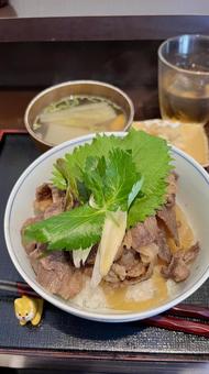 牛丼 米,食事,お肉の写真素材