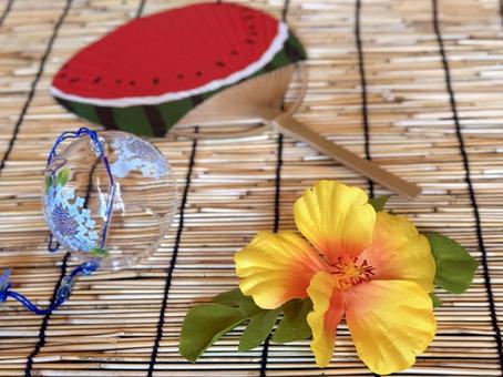夏の背景素材 夏の背景素材 夏,夏休み,スイカの写真素材
