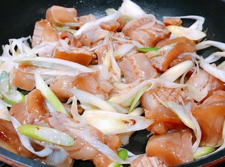 葱いか照り焼き 葱いか照り焼き,照焼,照り焼きの写真素材