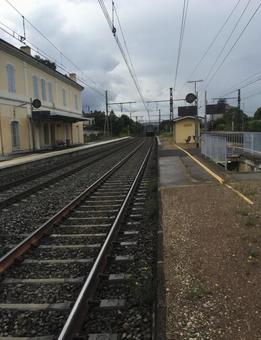 フランス リヨン 駅 フランス リヨン 駅 フランス,リヨン,郊外の写真素材
