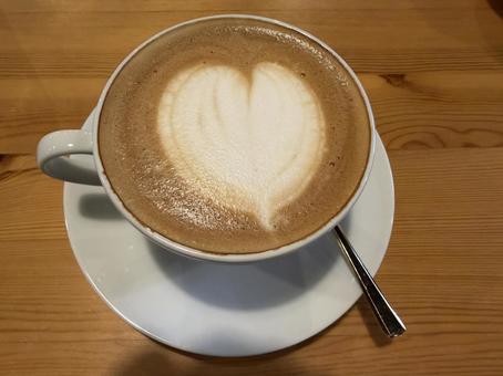 コーヒー カフェラテ,コーヒー,珈琲の写真素材