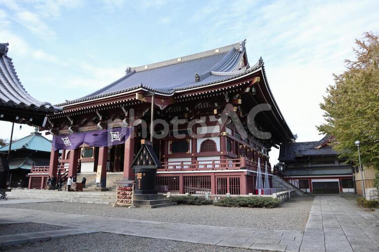 池上本門寺　大堂 パワースポット,仁王門,名所の写真素材