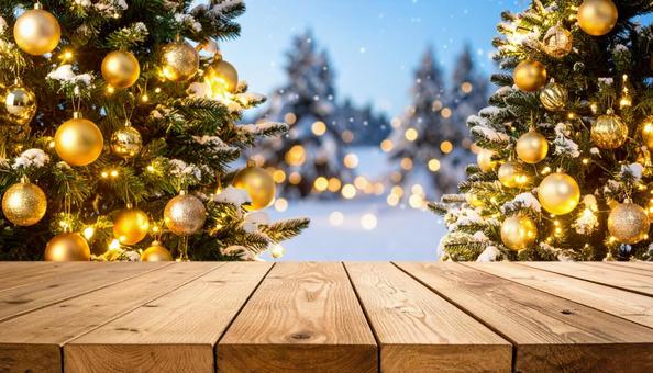 冬のクリスマスツリーイメージ 冬のクリスマスツリーイメージの写真