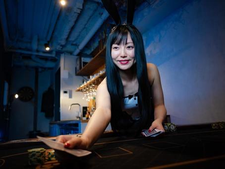 26:ロングヘアのバニーガール 26:ロングヘアのバニーガール バニーガール,コスプレ,ナイトワークの写真素材