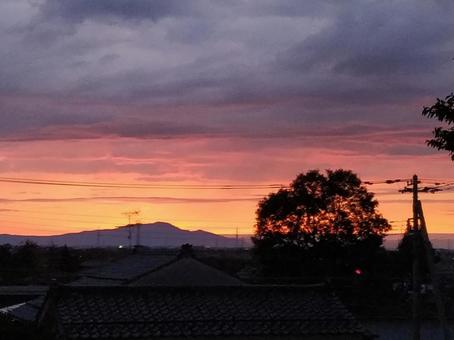 日没 夕日 夕暮れ 日没 夕日 夕暮れの写真