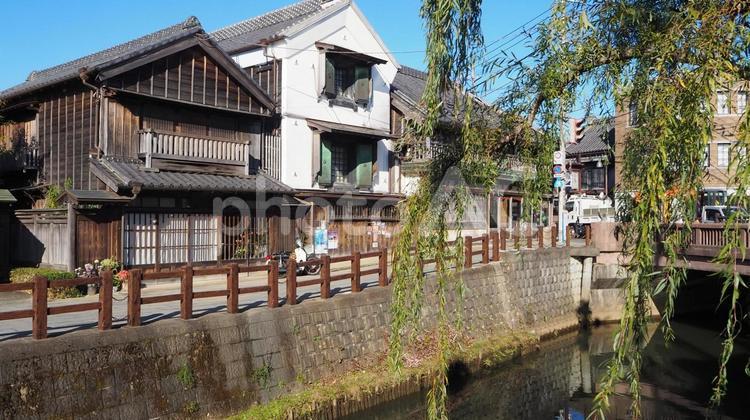 房総の小江戸・佐原レトロな町並み・千葉県 小江戸,佐原,香取市の写真素材