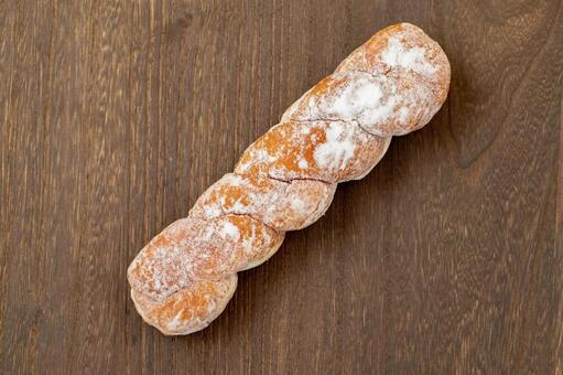 ツイストシュガーパンのサンプル　揚げパン パン,食品サンプル,ドーナツの写真素材
