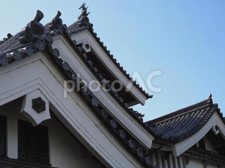 城の屋根 お城,城,歴史の写真素材