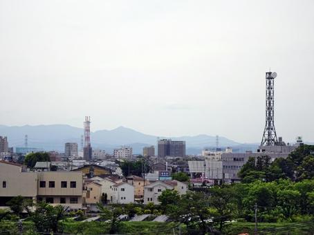 東松山の街並み 東松山の街並み 東松山市の街並み,埼玉県東松山市,街並みの写真素材
