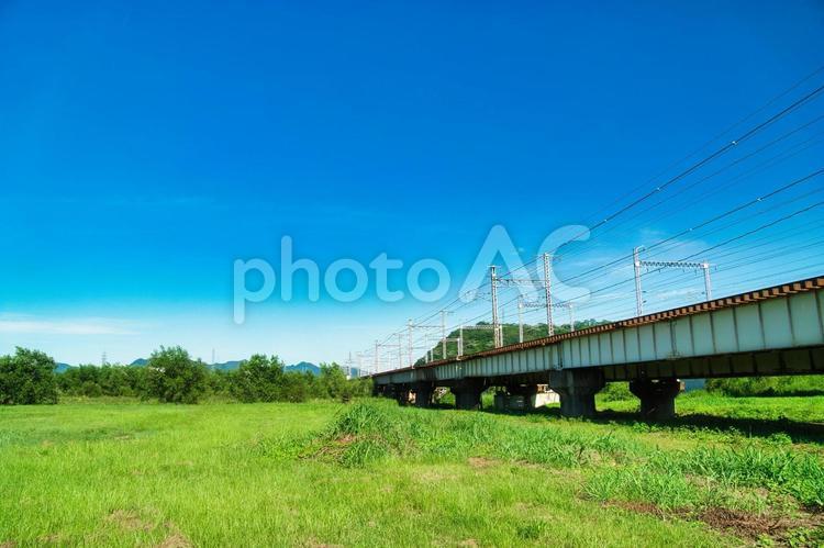 夏休みに田舎を散歩 夏休み,夏,田舎の写真素材