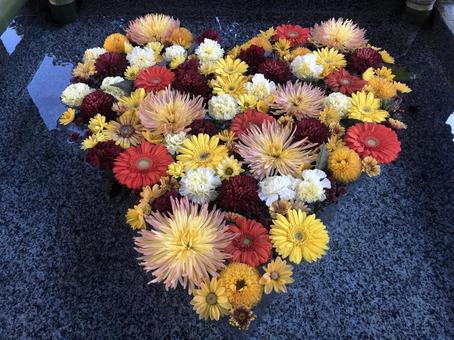 花手水・秋 花手水・秋の写真