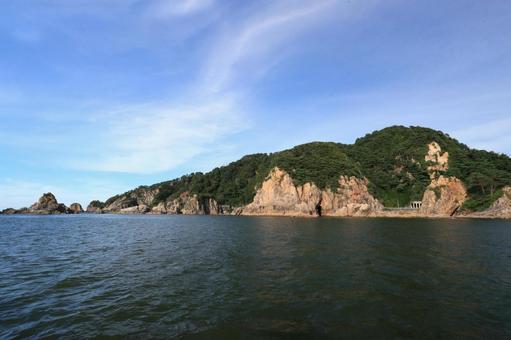Sasagawa Nagare and Nitari Rock (Murakami City, Niigata Prefecture), JPG