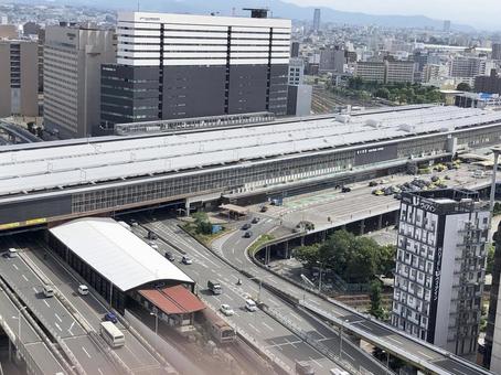 Photo, bullet train, building, line, 