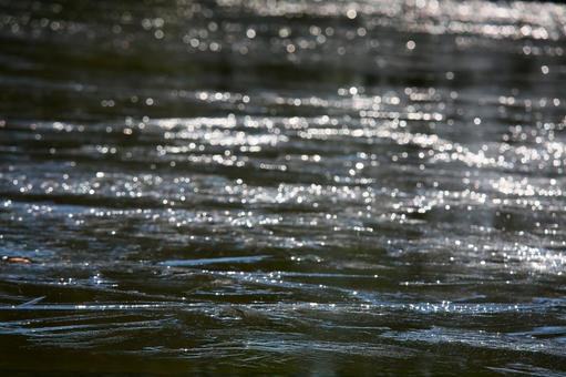 凍る池1 背景,抽象,自然の写真素材