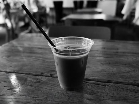 カフェタイム カフェタイム アイスコーヒー,カフェ,ドリンクの写真素材