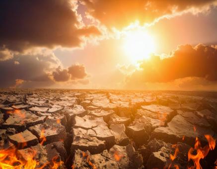 地球温暖化イメージ 地球温暖化イメージの写真