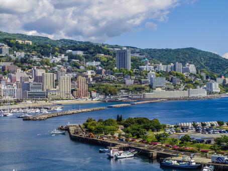 【静岡県】熱海市の風景 熱海市,絶景,静岡県の写真素材