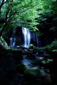 達沢不動滝 達沢不動滝 達沢不動滝,滝,マイナスイオンの写真素材