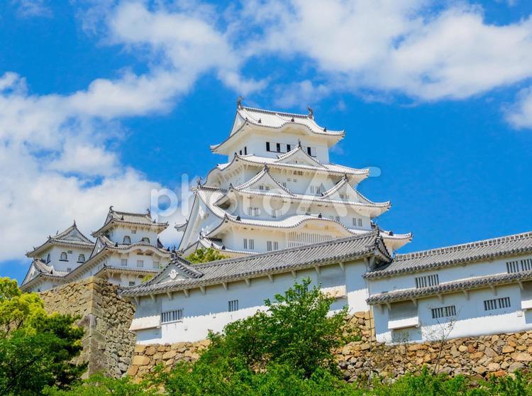 国宝 姫路城 日本,兵庫県,姫路市の写真素材