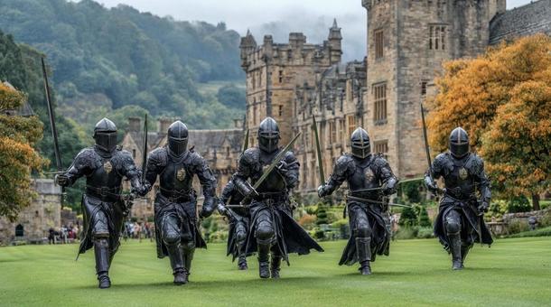 突撃する騎士 突撃する騎士の写真