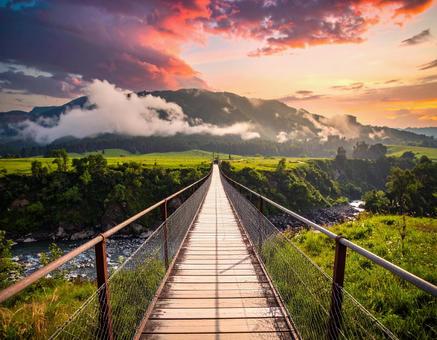 橋の風景 橋の風景の写真