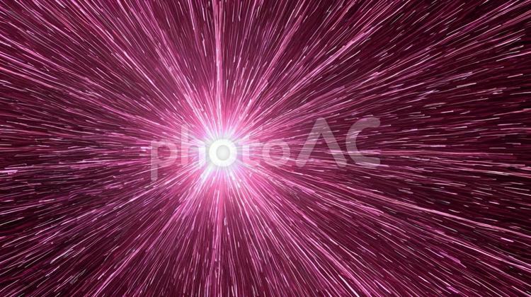 背景素材☆ワープ・スピード感☆レッド ワープ,スピード,サイエンスの写真素材