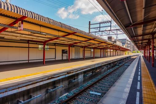 【福岡】太宰府駅の風景 福岡,fukuoka,駅の写真素材