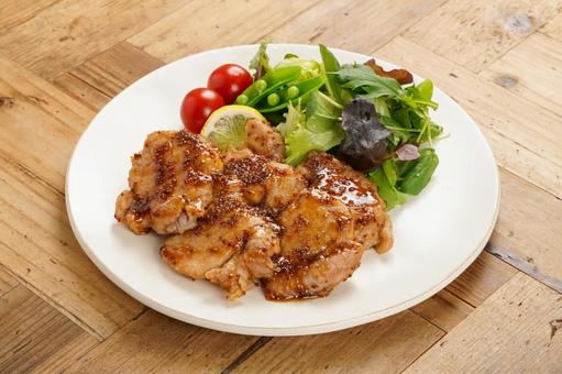 Photo, pork fillet meat, pork saute, pork, 