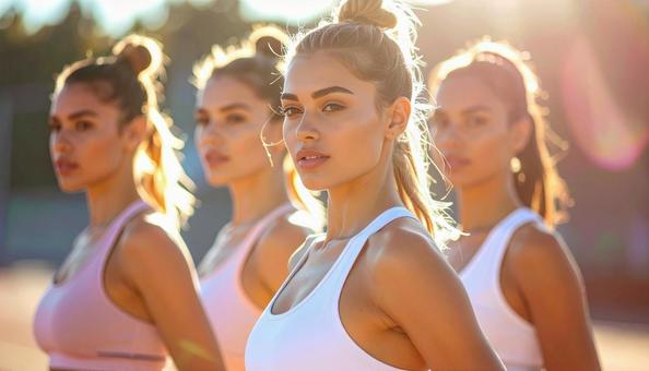 美しい女性アスリート達の写真