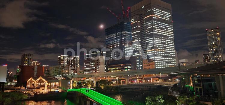 夜景　東京　ベイエリア 夜景,街並み,ライトアップの写真素材